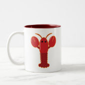 Cute Lobster Tweekleurige Koffiemok (Links)