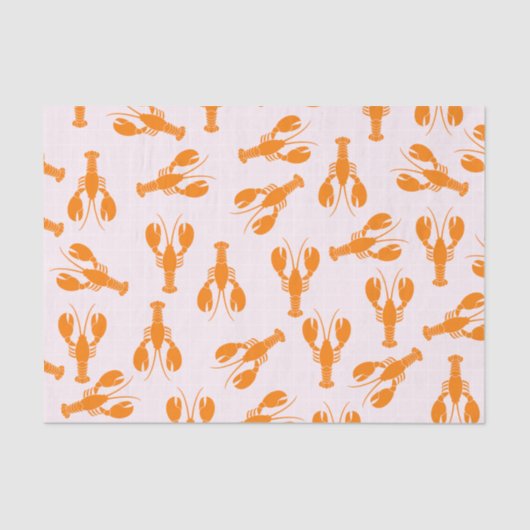 Cute Lobster-weefselpapier Tissuepapier (Voorkant)