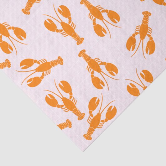 Cute Lobster-weefselpapier Tissuepapier (Detail)