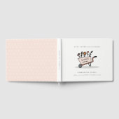 Cute locally Grown Blush Floral Cart Baby shower Gastenboek (Volledig)
