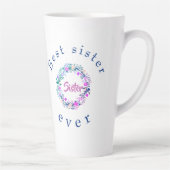 Cute logo Best Sister Ever Word Art Mok (Rechts)