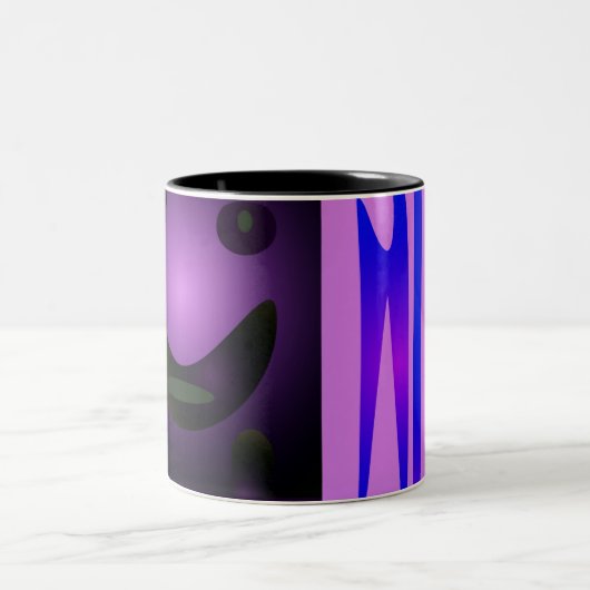 CUTE_LOGO_PINK_BLACK TWEEKLEURIGE KOFFIEMOK (Center)