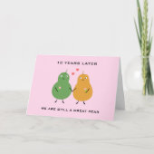 Cute Loing Great Pear Couple Pun Jubileum Love Kaart (Voorkant)