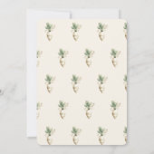 Cute lokaal gekweekte baby shower uitnodiging (Achterkant)