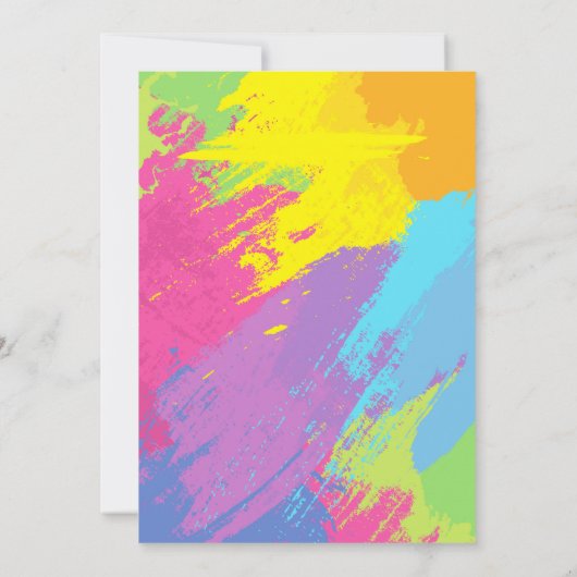 Cute lollipop verjaarfeest uitnodiging (Achterkant)