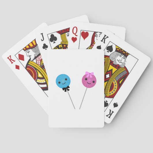 Cute Lollipops Pokerkaarten (Achterkant)