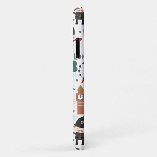 Cute London Theme Double Decker Bus Case-Mate iPhone Case (Achterkant/rechts)
