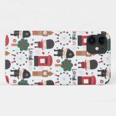 Cute London Theme Double Decker Bus Case-Mate iPhone Case (Achterkant (horizontaal))
