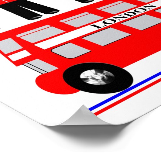 Cute LondonThormed Kinder Afbeelding Poster (Hoek)