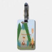 Cute Lone Fox Bagagelabel (Achterkant verticaal)