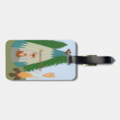 Cute Lone Fox Bagagelabel (Achterkant horizontaal)