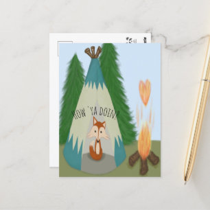 Cute Lone Fox Briefkaart