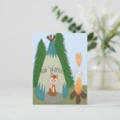 Cute Lone Fox Briefkaart (Staand voorkant)