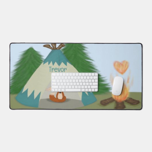 Cute Lone Fox Bureaumat (Keyboard & Muis)