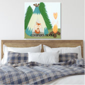 Cute Lone Fox Canvas Afdruk (Insitu (Slaapkamer))