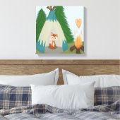 Cute Lone Fox Canvas Afdruk (Insitu (Slaapkamer))