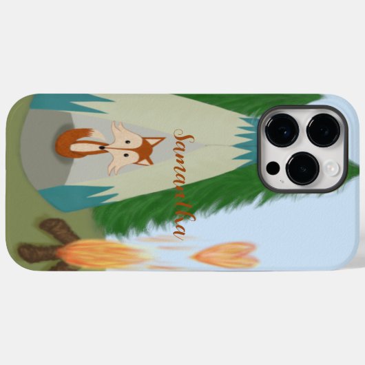 Cute Lone Fox Case-Mate iPhone Case (Achterkant (horizontaal))