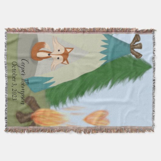 Cute Lone Fox Deken (Voorkant)