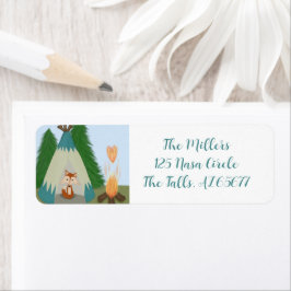 Cute Lone Fox Etiket