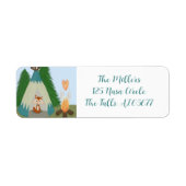 Cute Lone Fox Etiket (Voorkant)