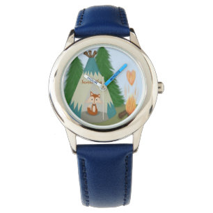 Cute Lone Fox Horloge