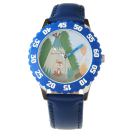 Cute Lone Fox Horloge
