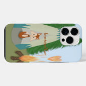 Cute Lone Fox iPhone Hoesje (Achterkant horizontaal)