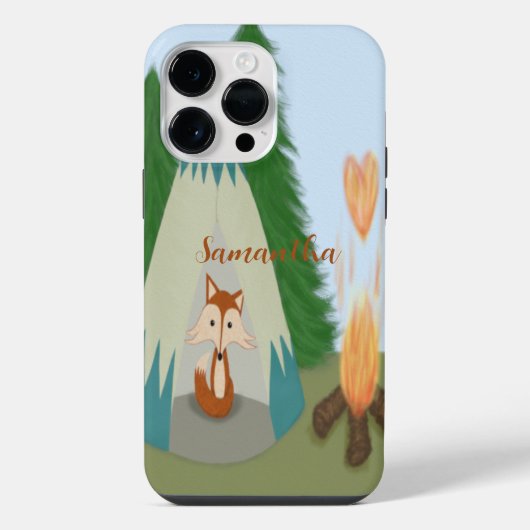 Cute Lone Fox iPhone Hoesje (Achterkant)