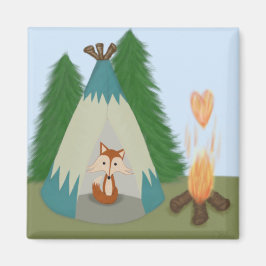 Cute Lone Fox Magneet