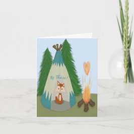Cute Lone Fox Notitiekaartje
