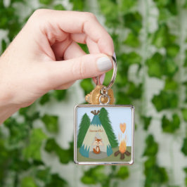 Cute Lone Fox Sleutelhanger