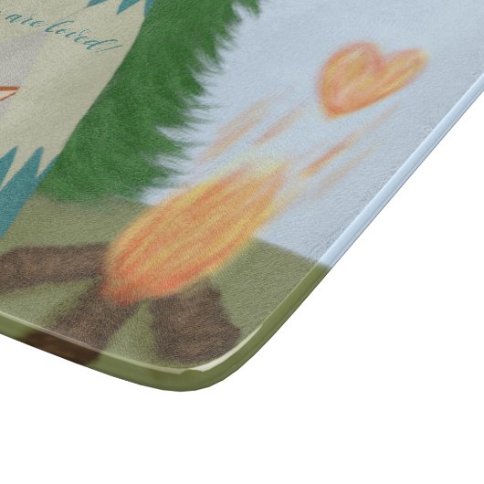 Cute Lone Fox Snijplank (Hoek)