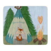 Cute Lone Fox Snijplank (Voorkant)