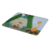 Cute Lone Fox Snijplank (Hoek)