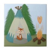 Cute Lone Fox Tegeltje (Voorkant)