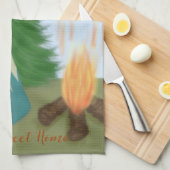 Cute Lone Fox Theedoek (Quarter Fold)