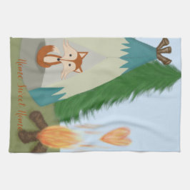 Cute Lone Fox Theedoek