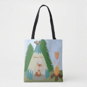 Cute Lone Fox Tote Bag (Voorkant)