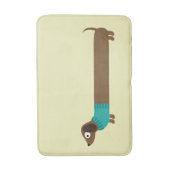 Cute Long Dachshund Illustratie Badmat (Voorkant Verticaal)