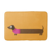 Cute Long Dachshund Illustratie Badmat (Voorkant)