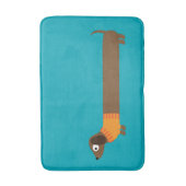 Cute Long Dachshund Illustratie Badmat (Voorkant Verticaal)
