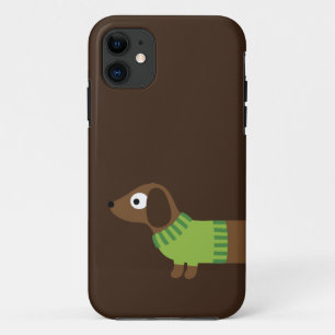 Cute Long Dachshund Illustratie Case-Mate iPhone Case