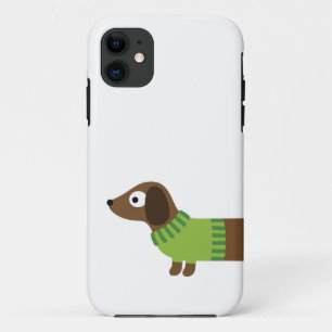 Cute Long Dachshund Illustratie Case-Mate iPhone Case