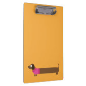 Cute Long Dachshund Illustratie Klembord (Rechts)