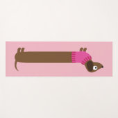 Cute Long Dachshund Illustratie Yogamat (Voorkant (horizontaal))
