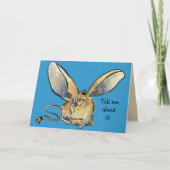 Cute Long Eared Jerboa Card - Gepersonaliseerd Bedankkaart (Voorkant)