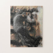 Cute Long Hair Chihuahua Artwork Puzzle Legpuzzel (Verticaal)