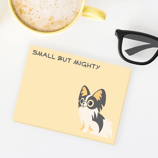 Cute long-haired Chihuahua cartoon Post-it® Notes