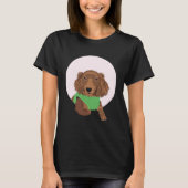 Cute Long Haired Dachshund T-shirt (Voorkant)