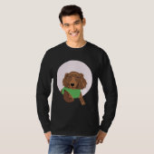 Cute Long Haired Dachshund T-shirt (Voorkant volledig)